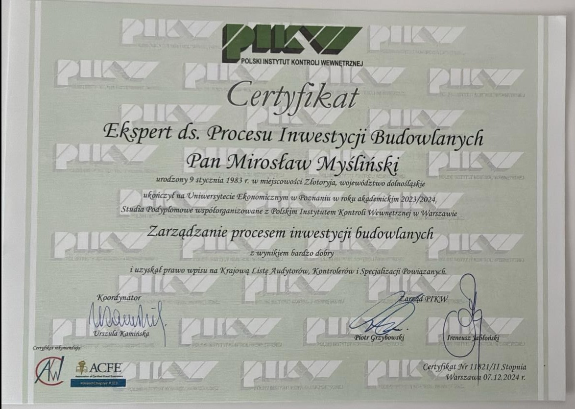 Posiadamy nie tylko wiedzę praktyczną ale i akademicką!