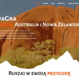 Strona internetowa, usługowa dla klienta oferującego wycieczki zagraniczne.