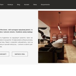 Realizacja strony internetowej dla salonu fryzjerskiego we Wrocławiu. 