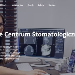 Realizacja strony internetowej dla kliniki stomatologicznej.