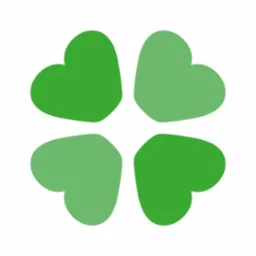 Grafika czterolistnej koniczyny w odcieniach zieleni, symbolizująca szczęście i pomyślność. Idealna jako metafora ochrony i bezpieczeństwa.