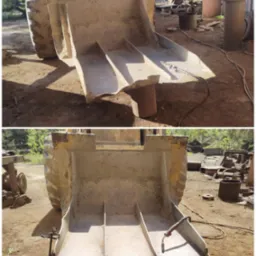 Naprawa łyżki do ładowarki kołowej.