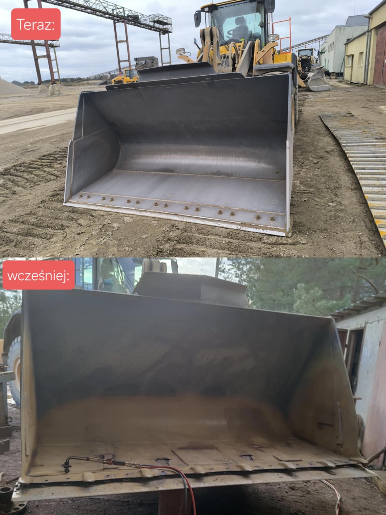 Regeneracja łyżki do ładowarki kołowej