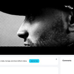 Błażej Banyś - Czarno-biały portret osoby w czapce z daszkiem, wykonany w technice rastra, ukazujący profil twarzy z bliska. Efekt graficzny imituje druk.