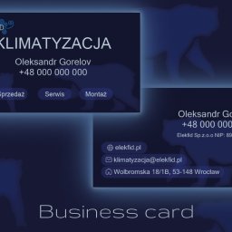 Wizytówki stworzone w ramach projektu komercyjnego na zamówienie klienta.