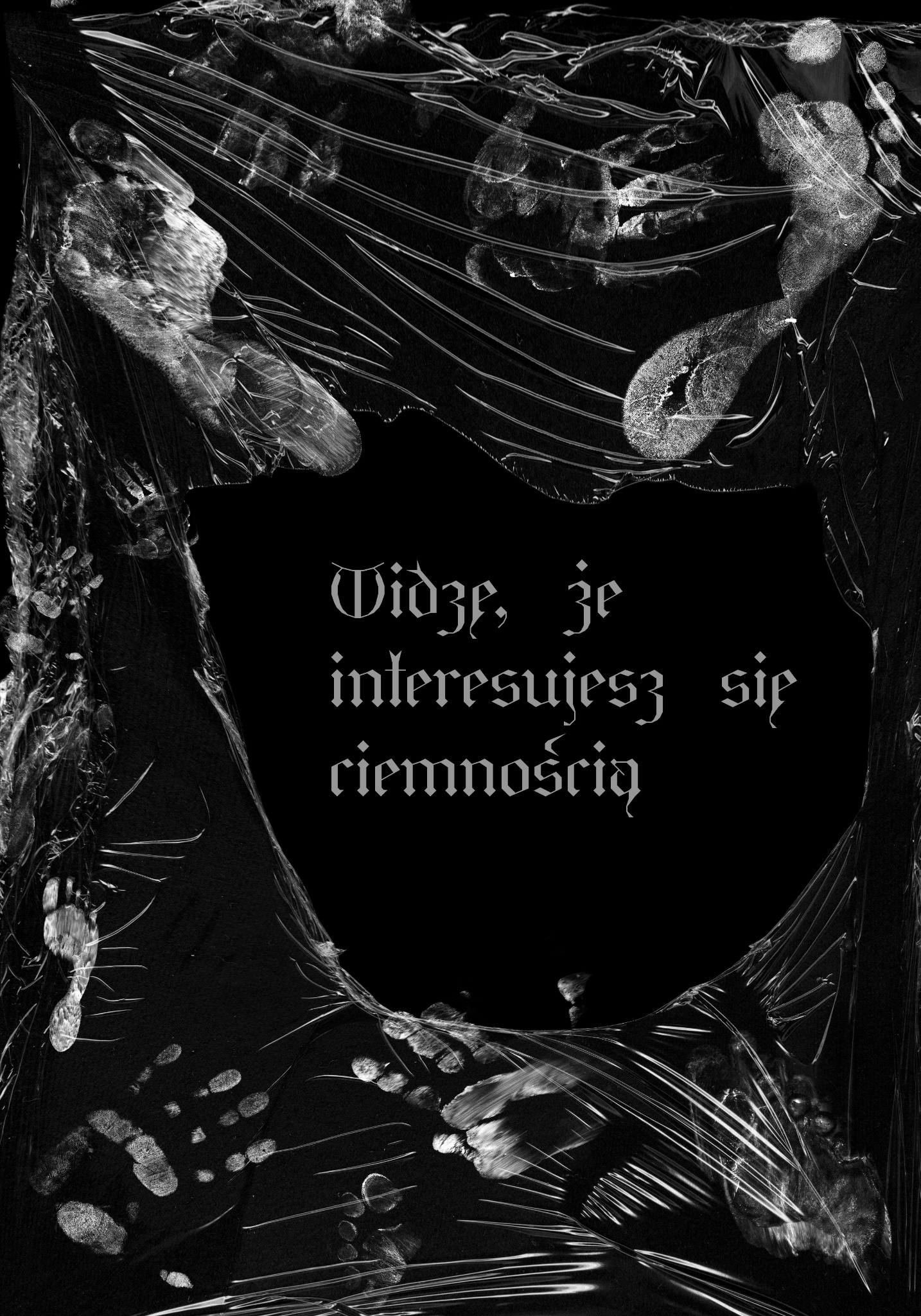 Plakat stworzony dla konkursu na wystawę prac w ramach zadania uniwersyteckiego