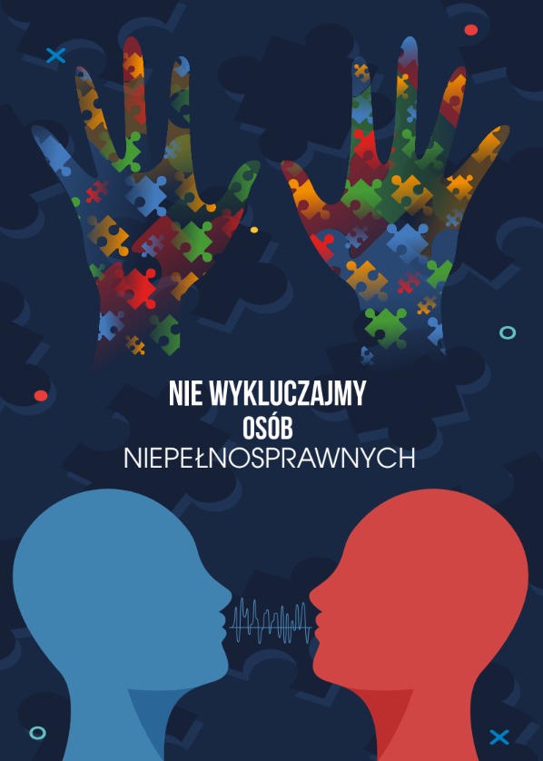 Plakat na temat niepełnosprawności.