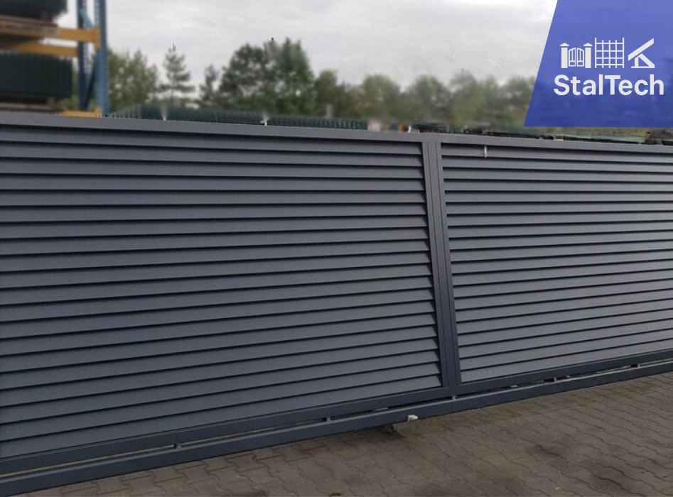 Brama przesuwna żaluzjowa