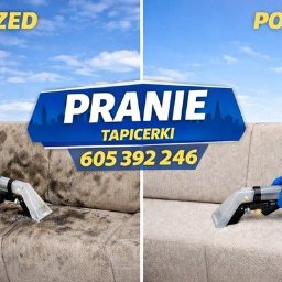 Pranie tapicerki u klienta w domu z osuszaniem