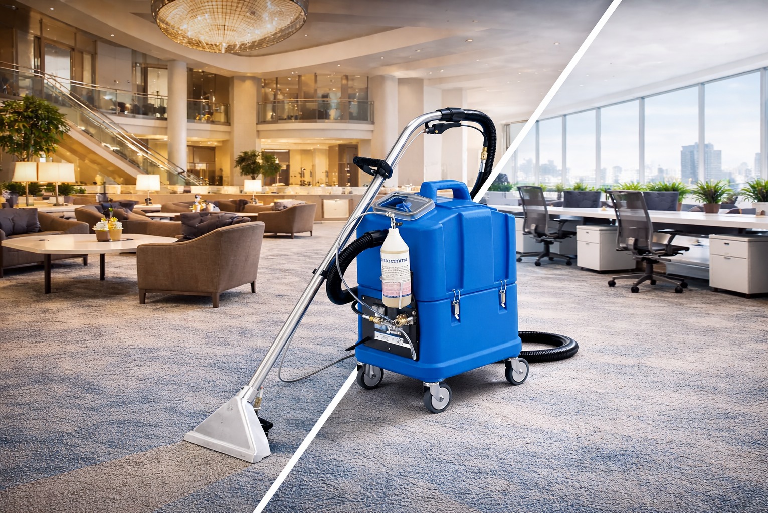 Pranie tapicerki i wykładzin, dywanów u klienta w domu lub w firmie