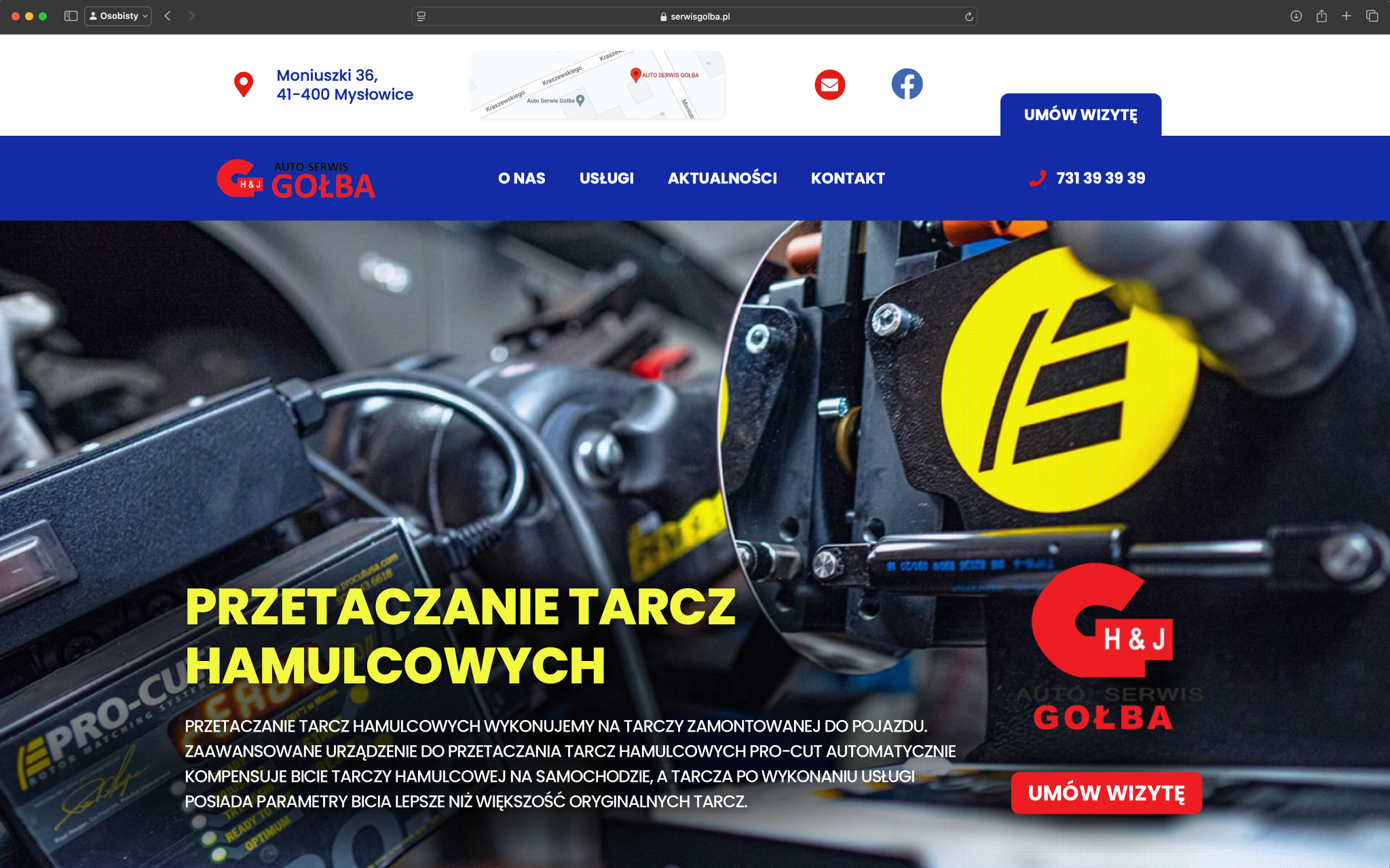 Precyzyjne przetaczanie tarcz hamulcowych na pojeździe, z użyciem zaawansowanego urządzenia Pro-Cut. Usługa auto serwisu Gołba zapewnia parametry bicia lepsze niż oryginalne tarcze.