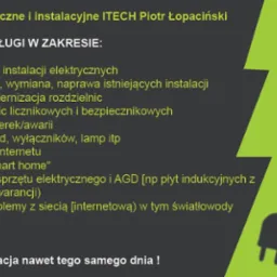 Oferta usług elektrycznych: instalacje, modernizacje, smart home, podłączenia AGD, usuwanie awarii, monitoring. Szybka realizacja.