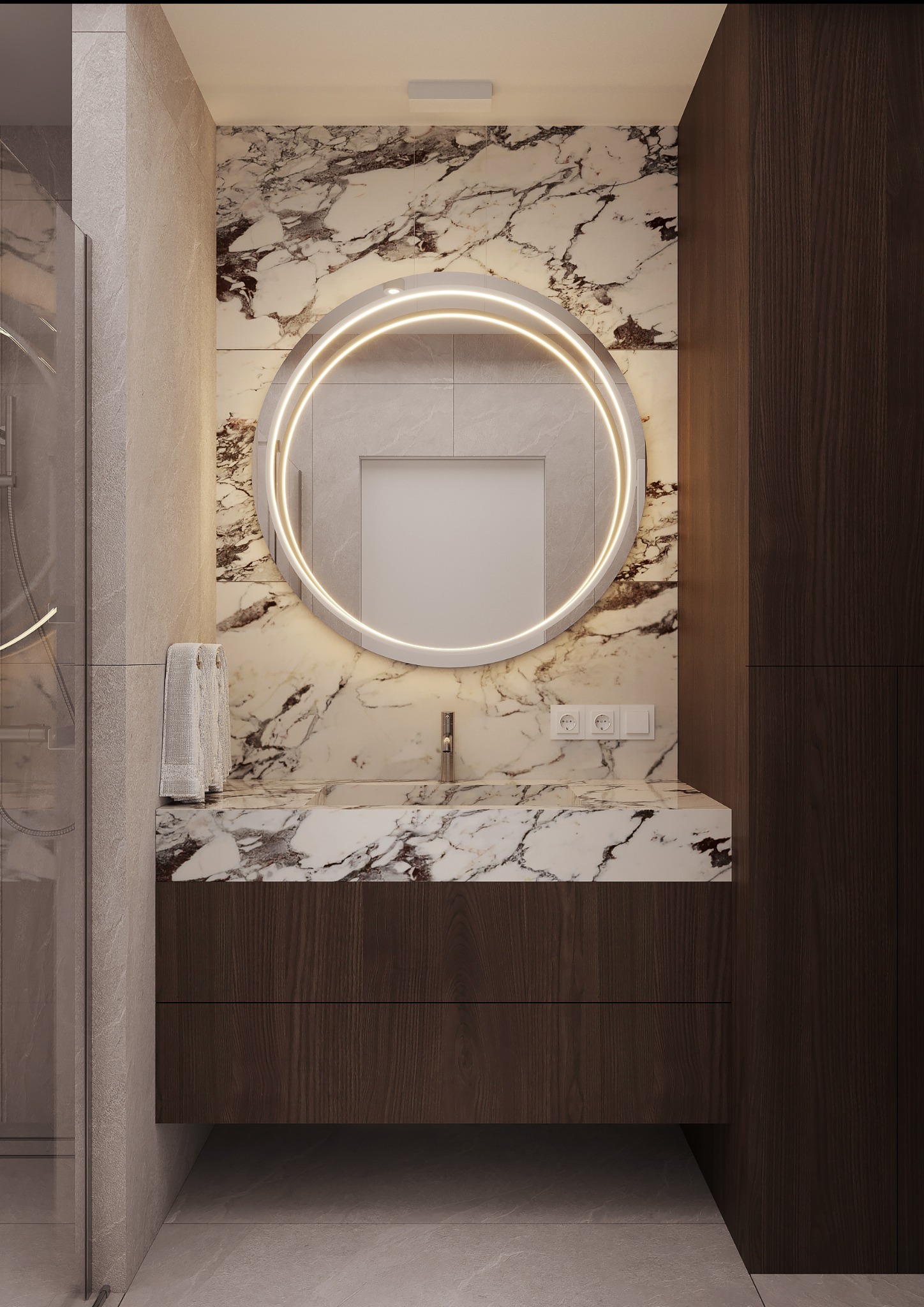 Wizualizacje łazienki.