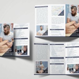 CLICK MADE KAROLINA WCISŁO - Ulotka reklamowa Viva Medica, fizjoterapia i osteopatia: informacje o ofercie, dane kontaktowe, adres, mapka dojazdu, lista dolegliwości leczonych osteopatycznie.