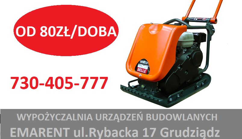 Wynajem zagęszczarek