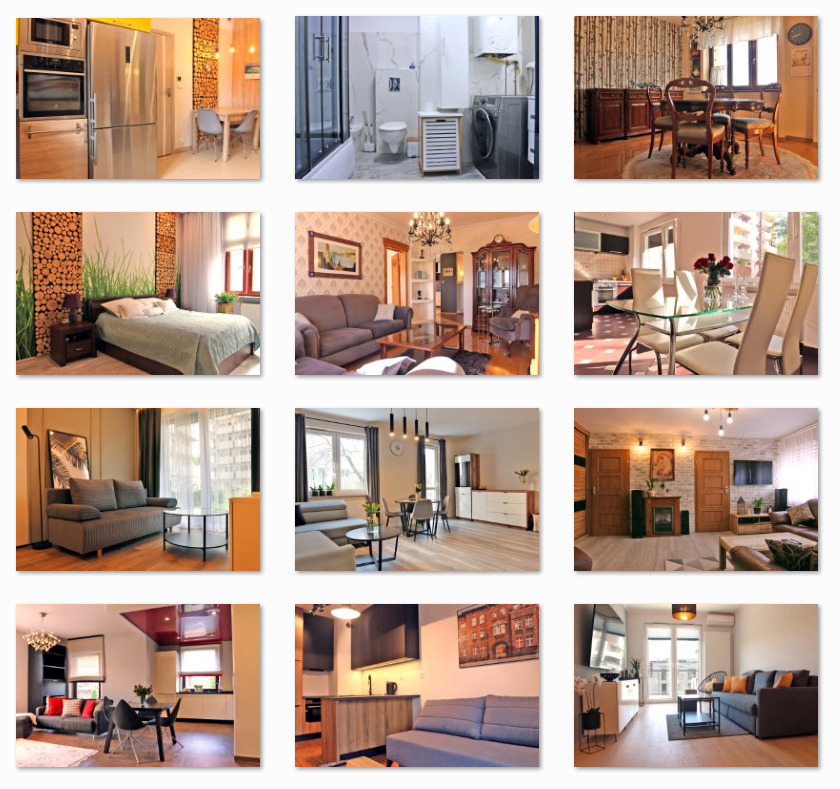 Zrealizowane sesje zdjęciowe mieszkań