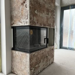 płyta betonowa z rdzą