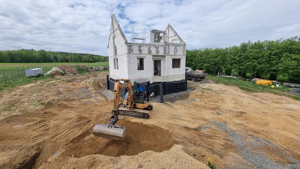 Stan surowy otwarty budynku jednorodzinnego