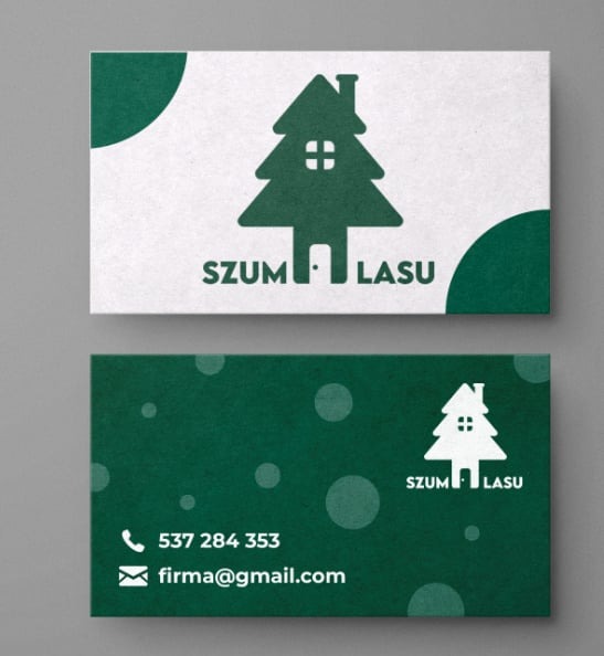 Wizytówka dla firmy agroturystycznej.