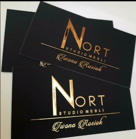 Wizytówki 3D + złocenie - projekt i druk z wysyłką do klienta.