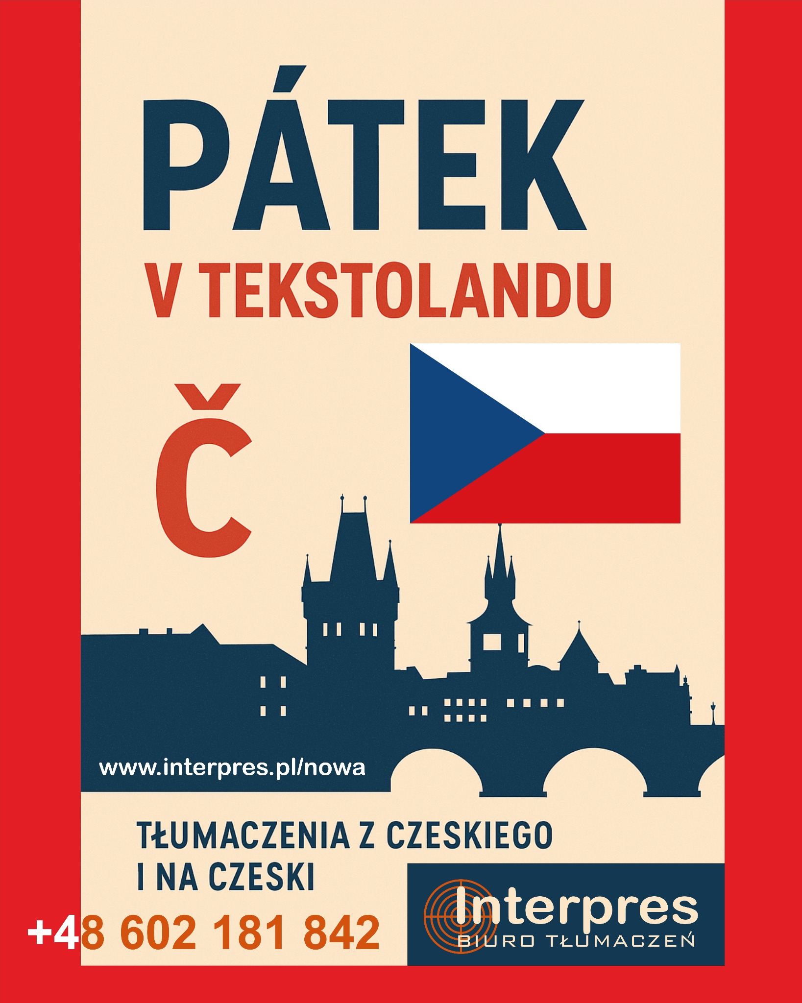 - Język czeski? - Tak oczywiście. - Przysięgły? - Jak najbardziej.