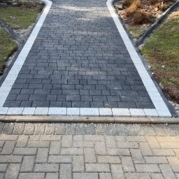 Układanie kostki brukowej Lubień 2