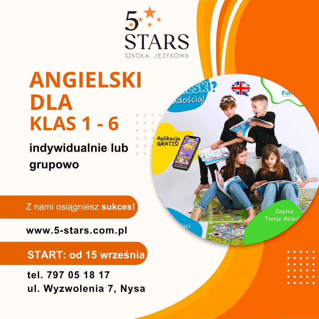 Angielski dla dzieci szkolnych - dla klas 1-6