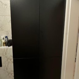 Szafa- zabudowa pralki, czarny mat.