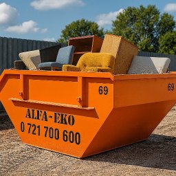 Kontener na meble, wywóz odpadów wielkogabarytowych – Wrocław 2–7 m³