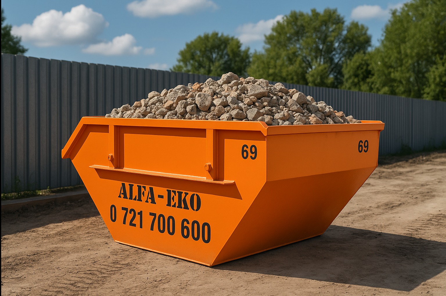 Kontener na gruz, wywóz gruzu – Wrocław 2–7 m³