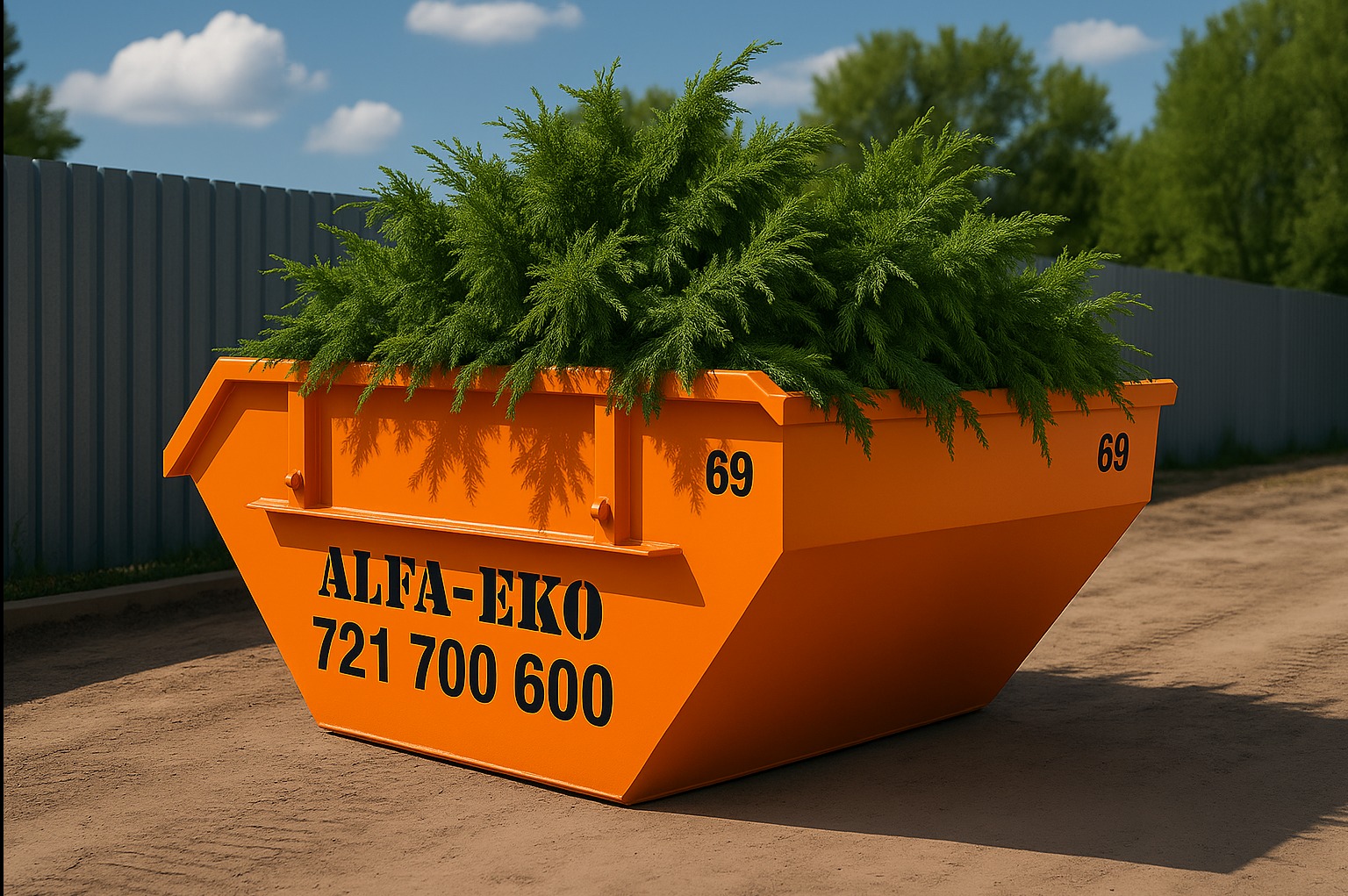 Kontener na odpady zielone, wywóz odpadów – Wrocław 2–7 m³