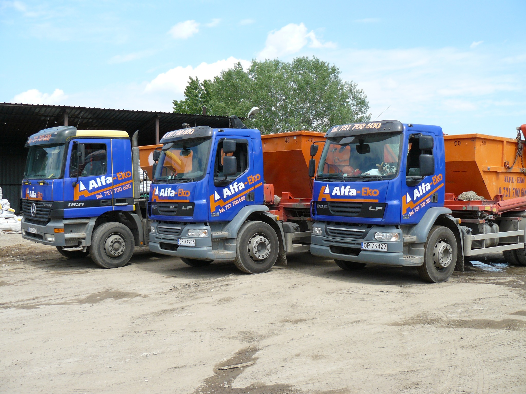 Flota pojazdów ALFA-EKO – Wrocław, szybki wywóz odpadów i gruzu