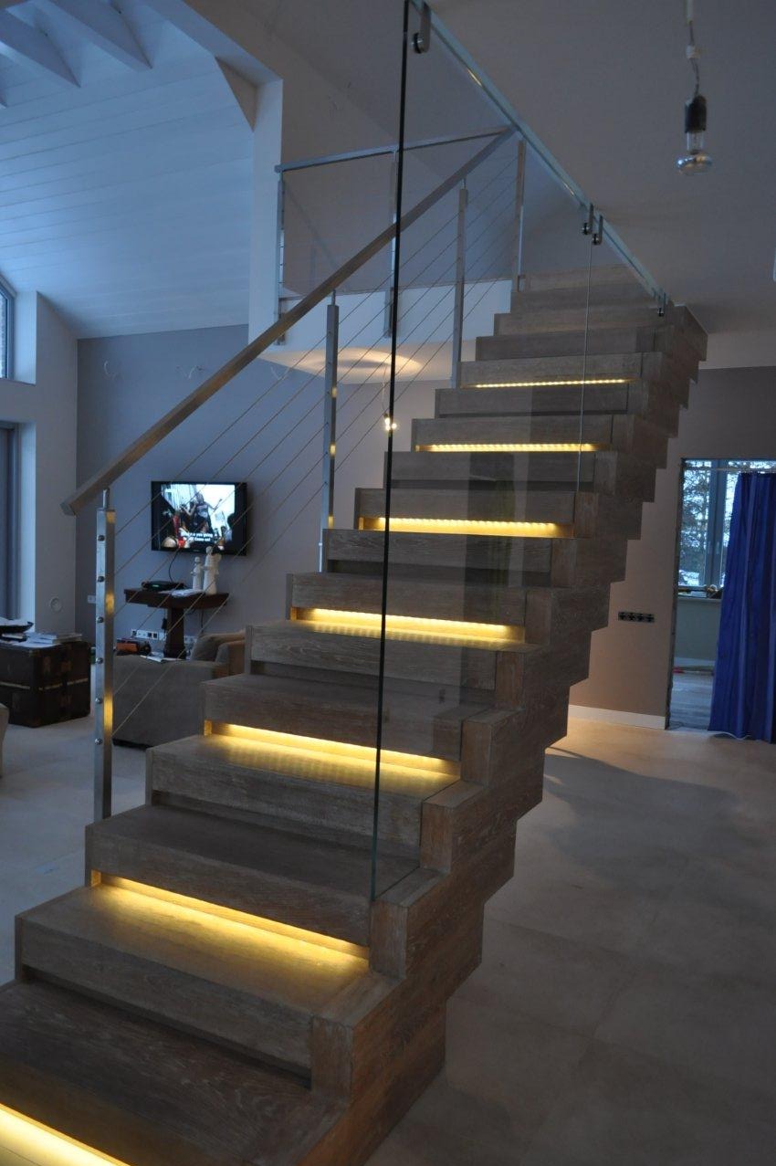 Balustrada szkło + stal