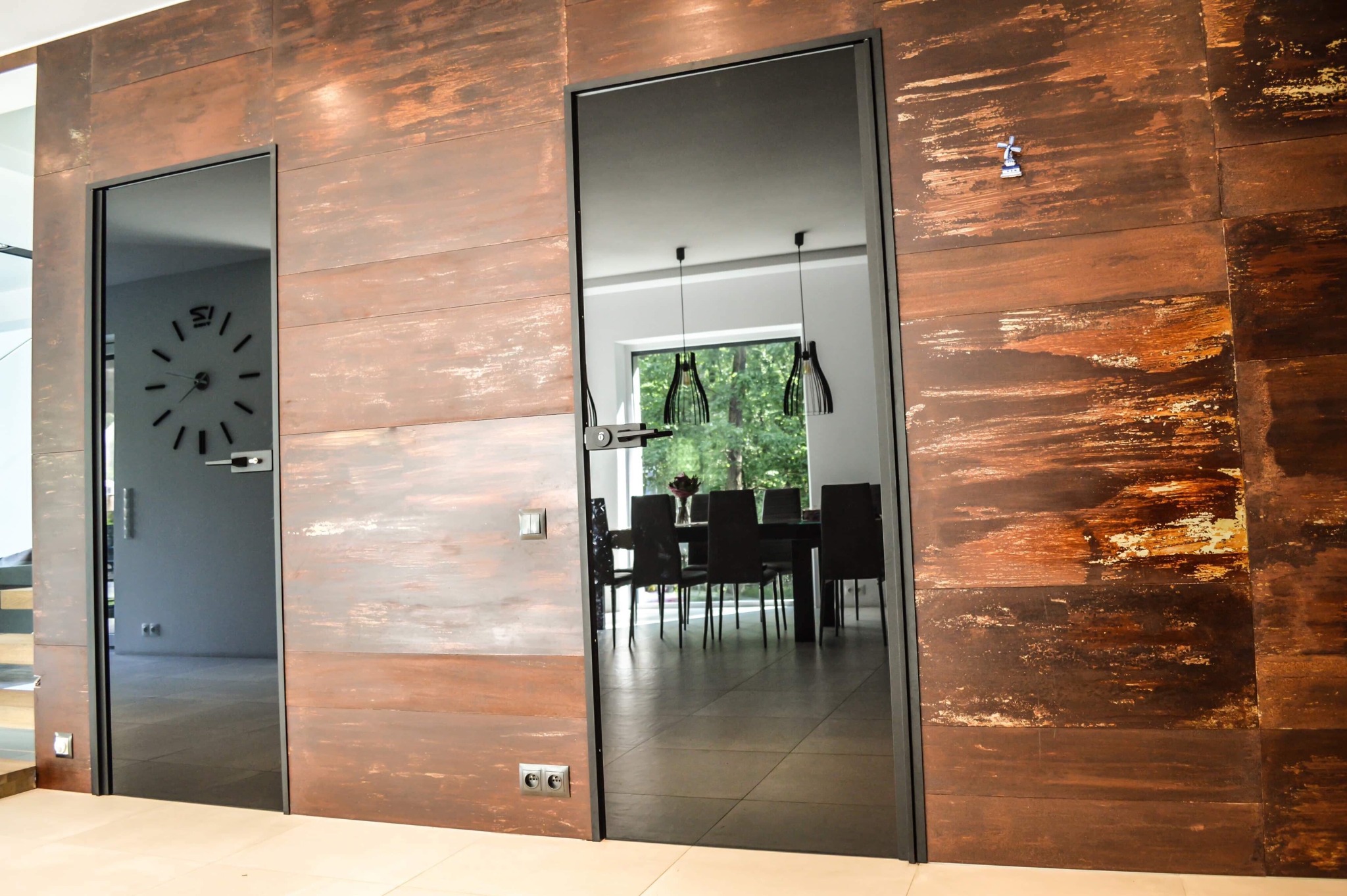 Drzwi szklane czarne