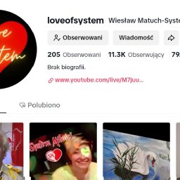 Konto zbudowane od 0 na tiktoku.