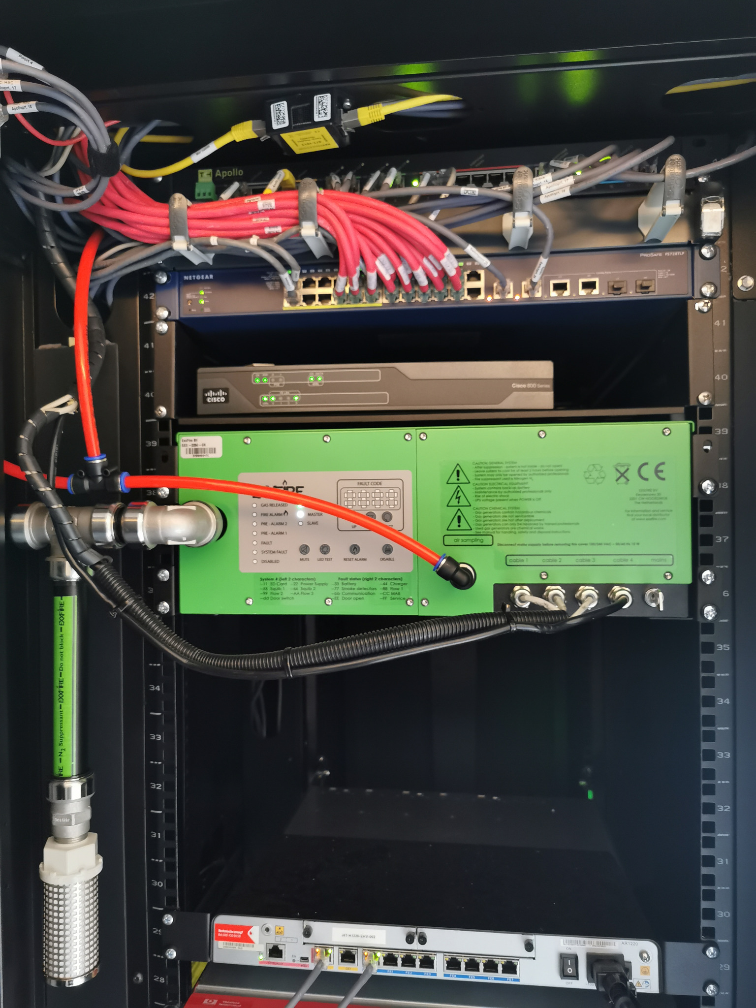 Autonomiczny system gaśniczy szaf serwerowych