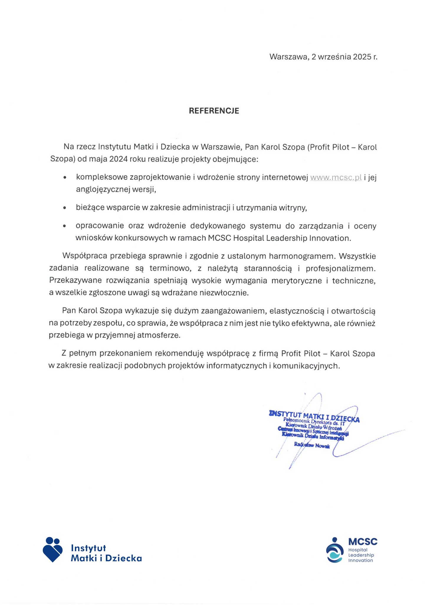 Profit Pilot - moja działalność JDG.