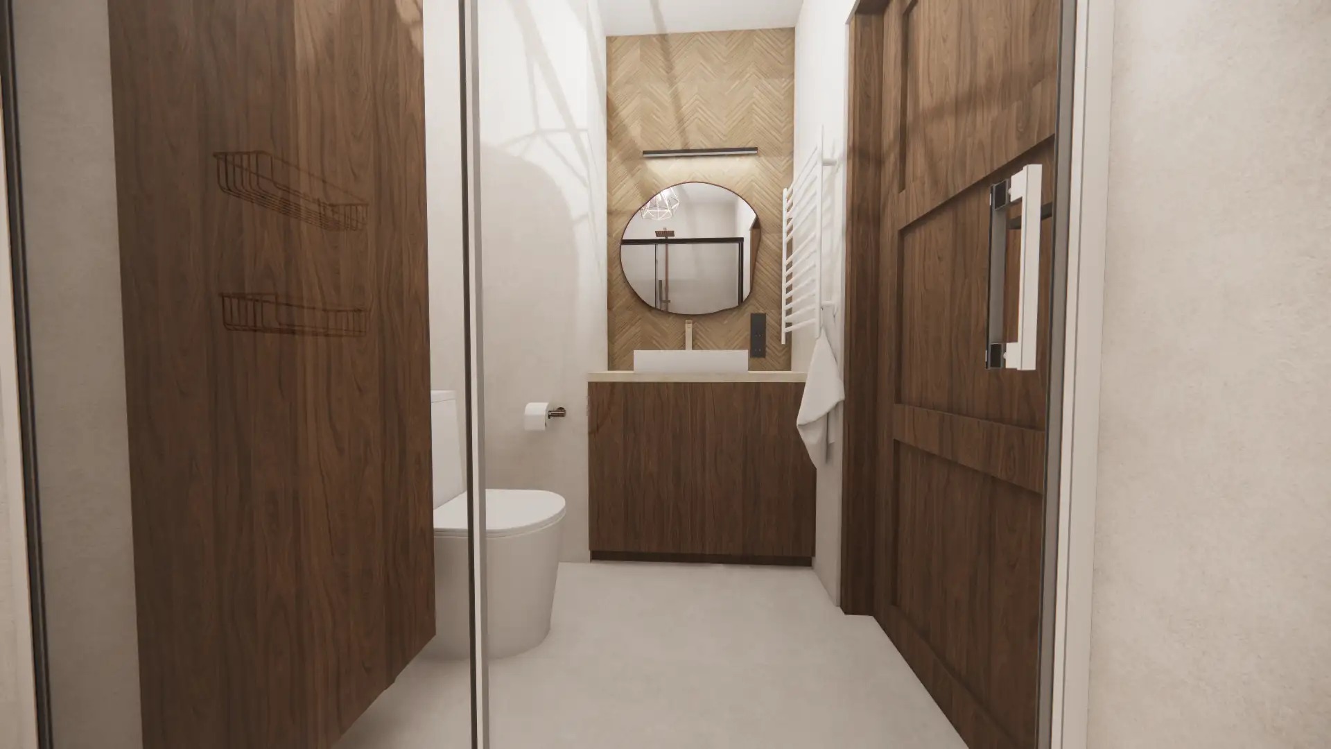 Projekt małej łazienki w Bydgoszczy