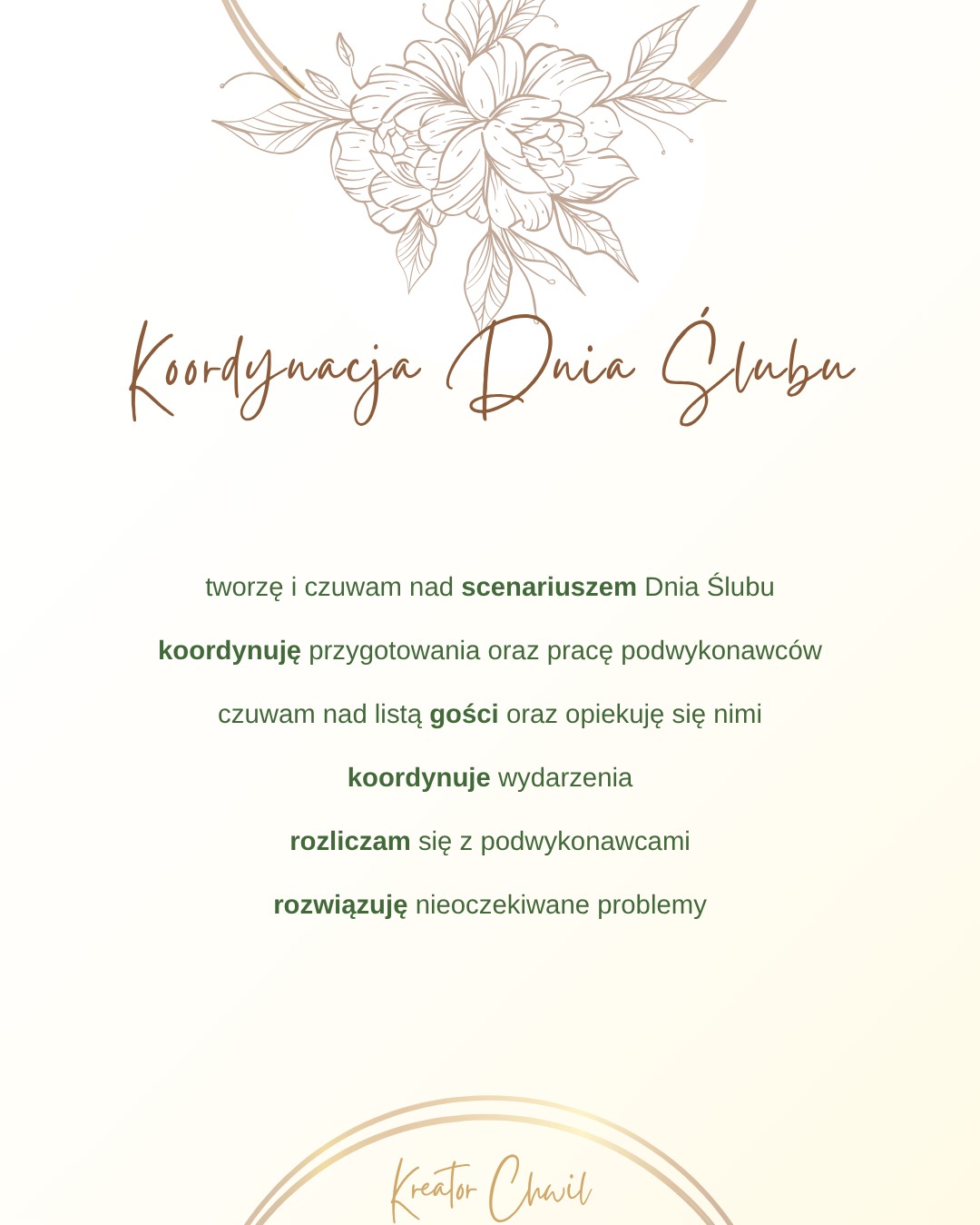 koordynacja dnia ślubu