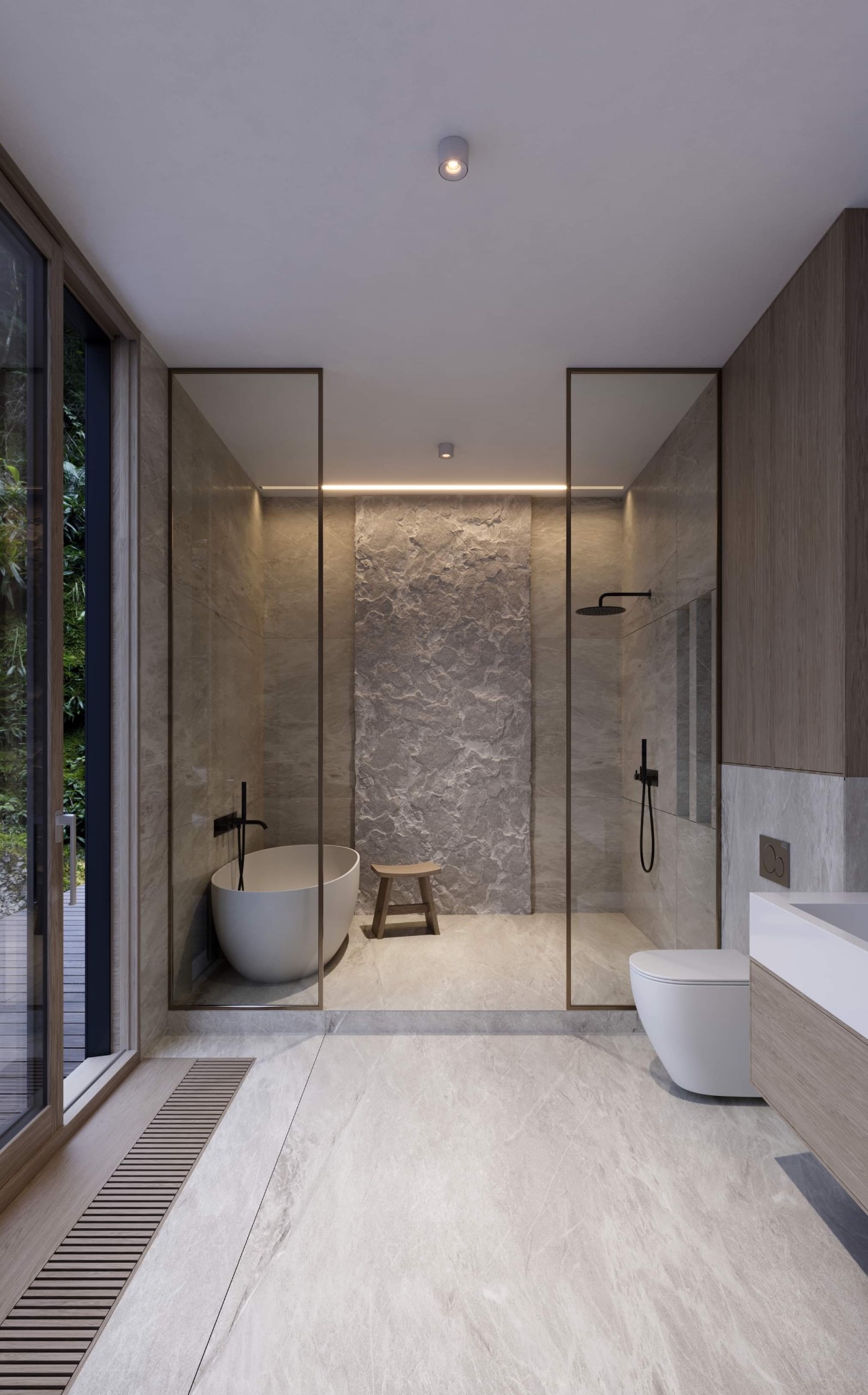 Łazienka w styly JAPANDI