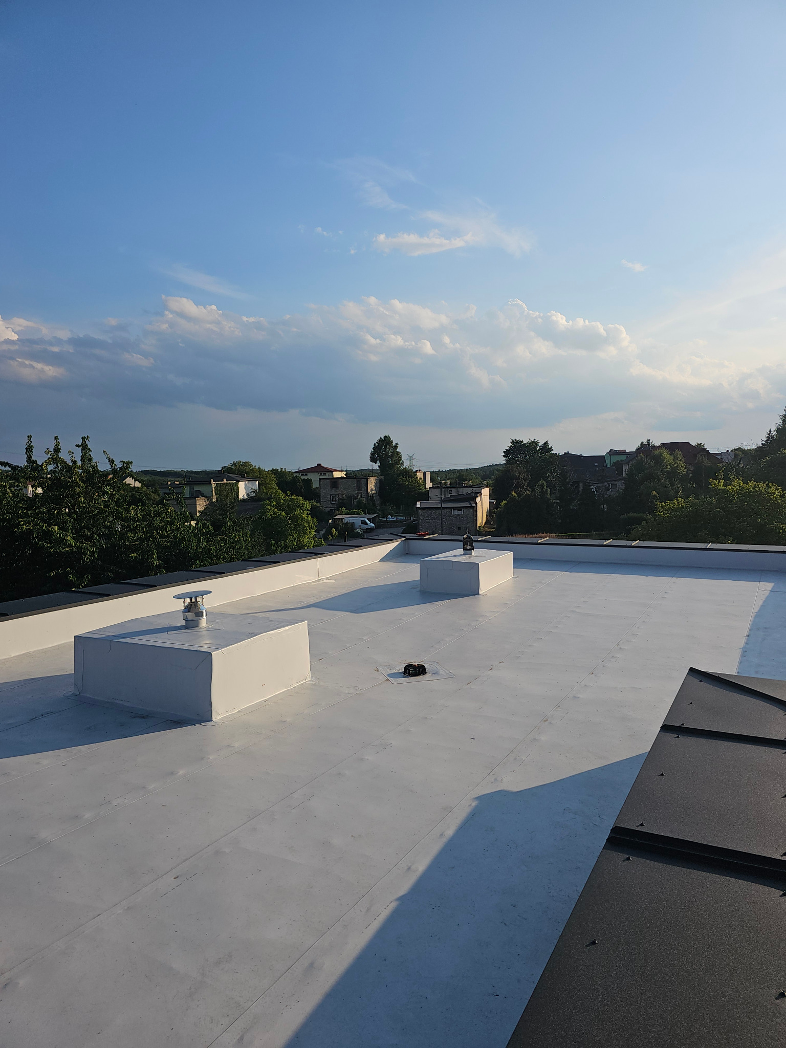 Renowacja dach z papy membraną PVC