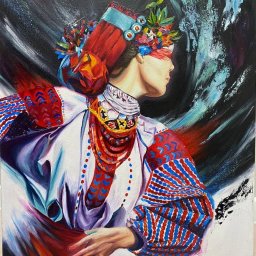 Moja praca inspirowana obrazem Marty Pitchuk.