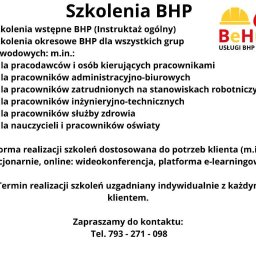Szkolenia BHP