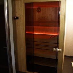 Niewielka sauna fińska wykonana dla prywatnego klienta.