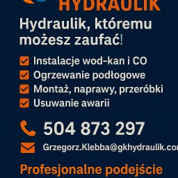 GK Hydraulik Grzegorz Klebba - Pogotowie hydrauliczne Wejherowo