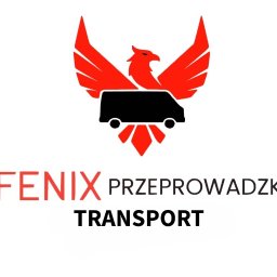 Interactive Studio - Logo dla firmy transportowej z Gdańska Fenix Przeprowadzki wydruk na busa