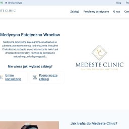 Strona internetowa dla firmy medycyny estetycznej medeste.pl 