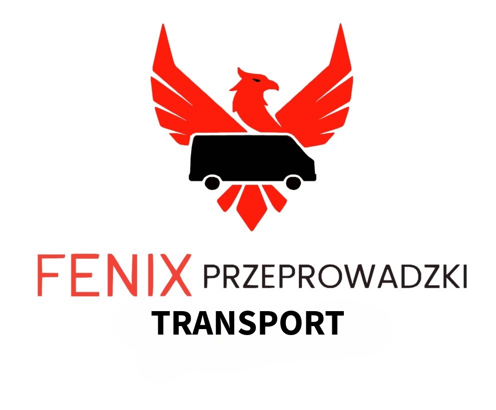 Logo dla firmy transportowej z Gdańska Fenix Przeprowadzki wydruk na busa