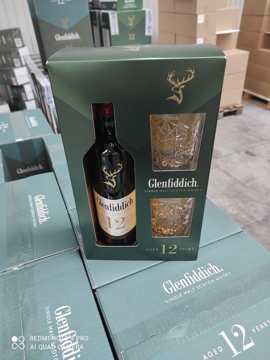 Konfekcja - zestaw (wkładka, butelka, 2x szklanka, plomba, opakowanie zbiorcze)