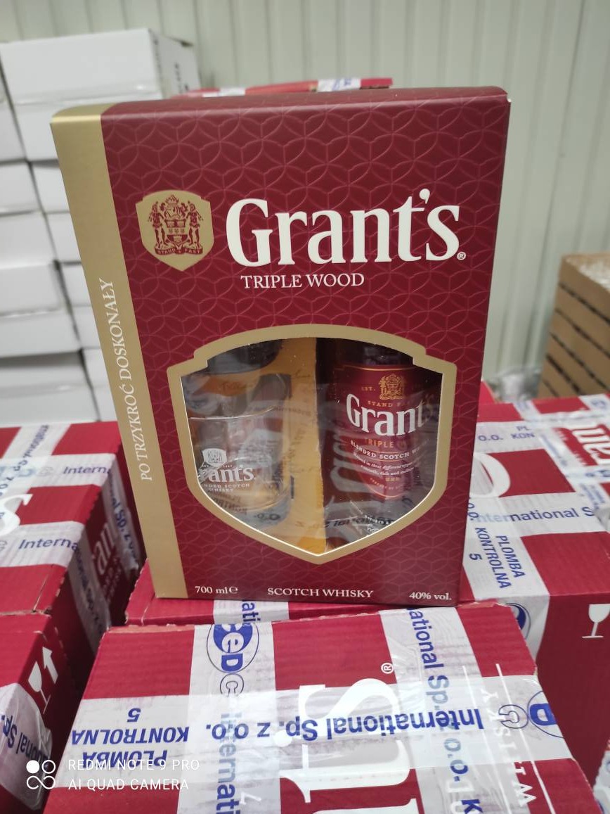 Konfekcja - zestaw (wkładka, butelka, 2 x szklanka, plomba, opakowanie zbiorcze)